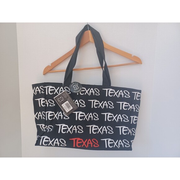 NWT ROBIN RUTH‎ Texas Canvas Tote Bag Black HTF - Picture 1 of 7